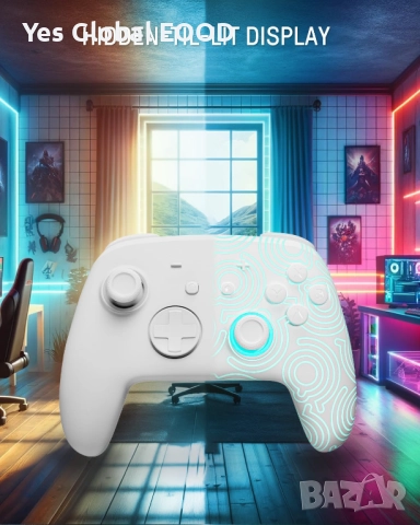 PALPOW безжичен гейминг контролер RGB за Switch 2/OLED/Lite, снимка 7 - Друга електроника - 52935750