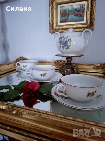 Красив комплект от български порцелан , снимка 3 - Антикварни и старинни предмети - 54220085