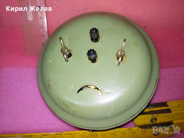 JANTAR MADE in USSR Стар КОЛЕКЦИОНЕРСКИ РУСКИ БУДИЛНИК МЕХАНИЧЕН НАСТОЛЕН ЧАСОВНИК ЯНТАР СССР 37644, снимка 4 - Антикварни и старинни предмети - 44533977