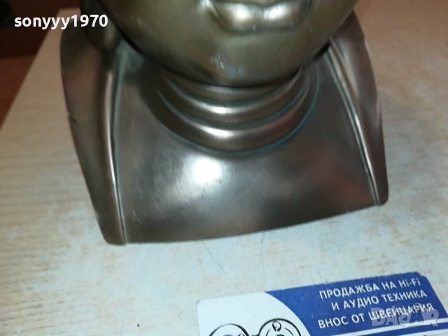 БУДА//ШИВА БЮСТ-25Х16Х13СМ-ВНОС АНГЛИЯ 2310231702, снимка 10 - Антикварни и старинни предмети - 42689315