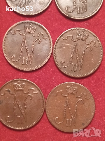 1 пени 1907-1916 г. Русия за Финландия., снимка 5 - Нумизматика и бонистика - 52502523