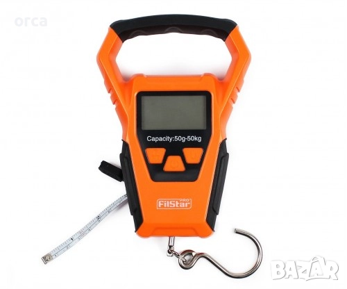 Кантар с ролетка FilStar Digital Scale with Ruler до 50 кг риболовен