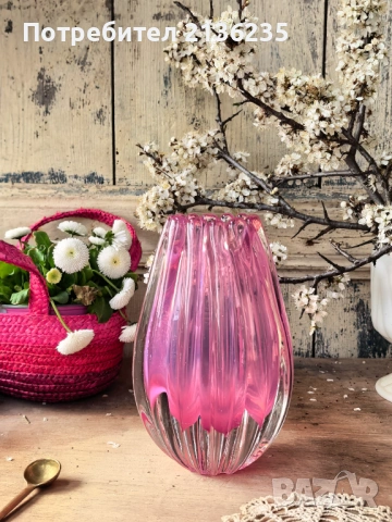 Ваза мурано, снимка 5 - Антикварни и старинни предмети - 54095564