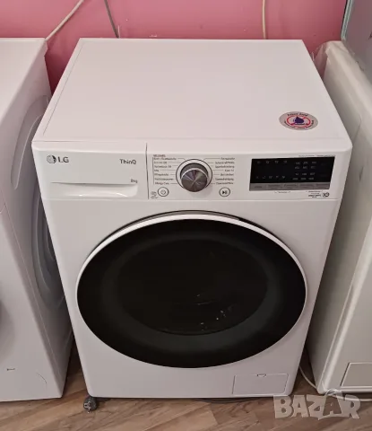 Инверторна пералня  LG ThinQ  с пара - 8 кг, снимка 2 - Перални - 56521179
