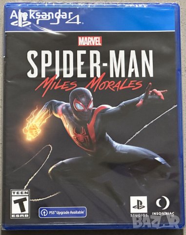  Нова Spiderman Miles Morales ps4 спайдърмен, снимка 1 - PlayStation конзоли - 38780242