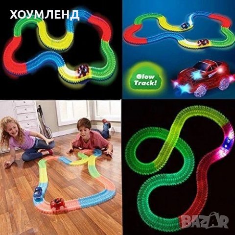 Светеща писта Magic Tracks 220 части, снимка 4 - Коли, камиони, мотори, писти - 30999647