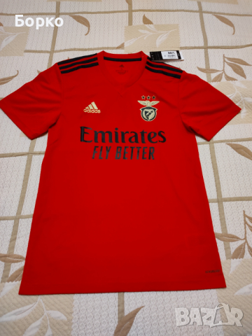 Adidas-Benfica-тениска  -S, снимка 1 - Тениски - 36437704