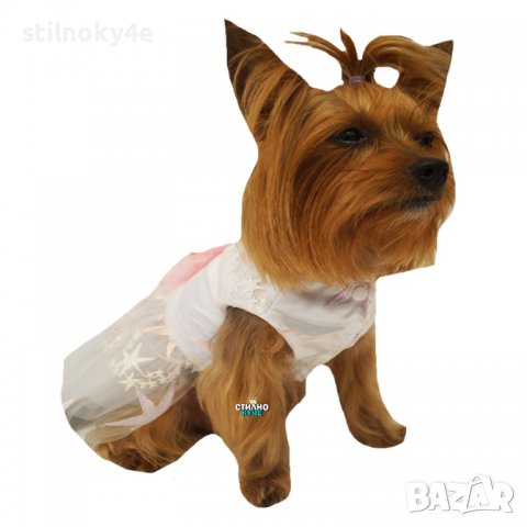 Булчинска рокля за куче Булчински рокли за кучета Сватбена рокля за куче Сватбени кучешки рокли, снимка 2 - За кучета - 27046351