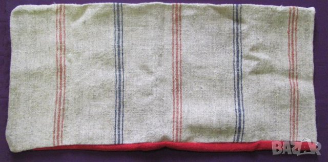 19 век Фолк Арт Ръчно Тъкана и Бродирана Вълнена Възглавница, снимка 5 - Антикварни и старинни предмети - 35197621