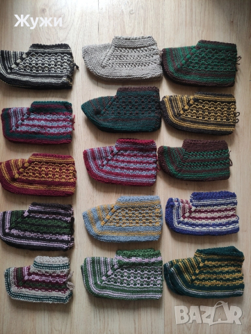 НОВИ ръчно плетени терлици, снимка 2 - Други - 51850471