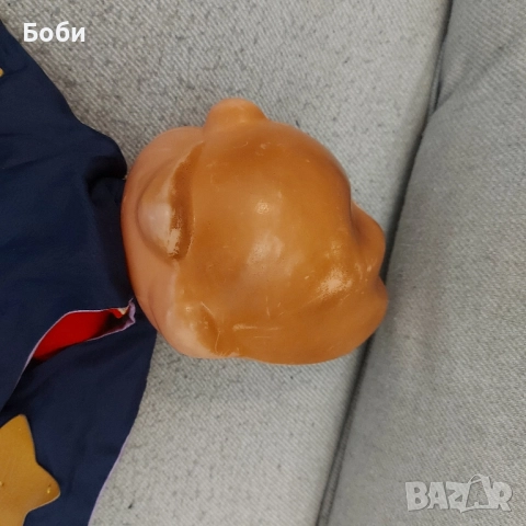 Стара Рядка Соц Българска Играчка с Музикален Механизъм Кукла Сънчо Лека Нощ Деца , снимка 8 - Колекции - 52144555