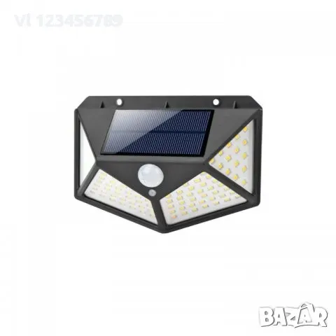 Водоустойчива соларна 100 LED стенна лампа с 3 режима, снимка 1