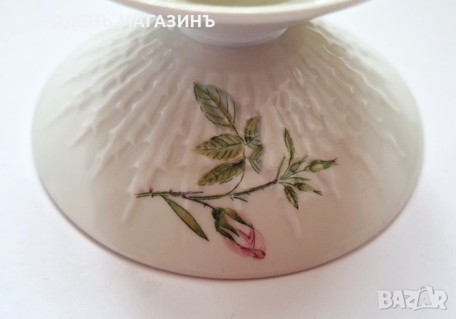 HUTSCHENREUTHER - Немски порцелан Двойка порцеланови свещници свещ , снимка 4 - Други ценни предмети - 53890489