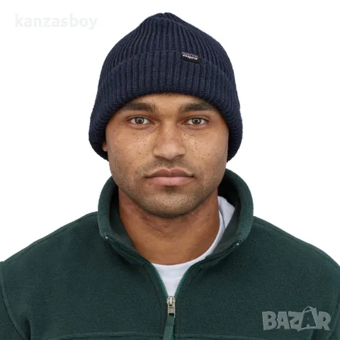 Patagonia Fisherman's Rolled Beanie - Navy Blue - страхотна зимна шапка 