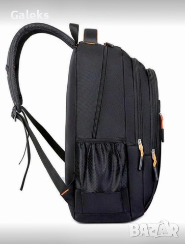 Елегантна, модерна и стилна мъжка офис чанта за лаптоп /Черна естествена кожа!, снимка 12 - Раници - 52023496