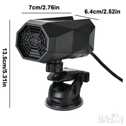 Вентилаторна печка за автомобил, снимка 2 - Аксесоари и консумативи - 44510209