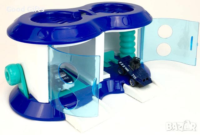 Детска автомивка с изстрелвачка и 3 коли, снимка 3 - Коли, камиони, мотори, писти - 42887164