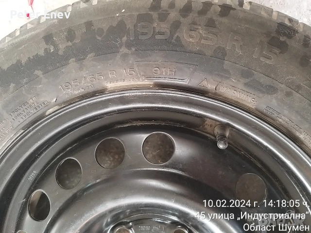 Гума с джанта от Опел зафира, снимка 4 - Гуми и джанти - 54004787