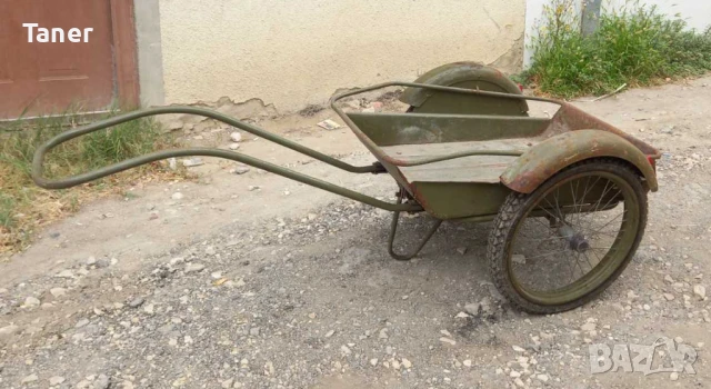 градинска ретро количка военна 