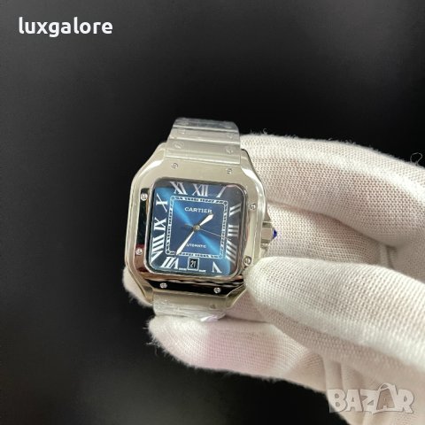 Мъжки часовник Cartier Santos de Cartier Blue Dial с автоматичен механизъм