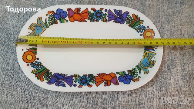 Порцеланова елипсовидна чиния-Villeroy & Boch Acapulco, снимка 2 - Чинии - 54088194