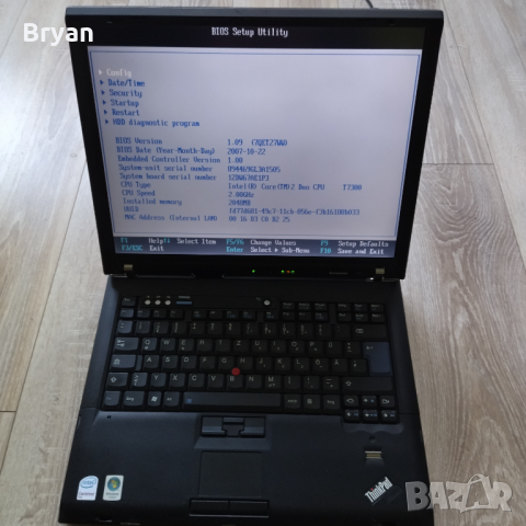 Lenovo Thinkpad R61 Core2Duo laptop, снимка 1 - Лаптопи за дома - 36555448