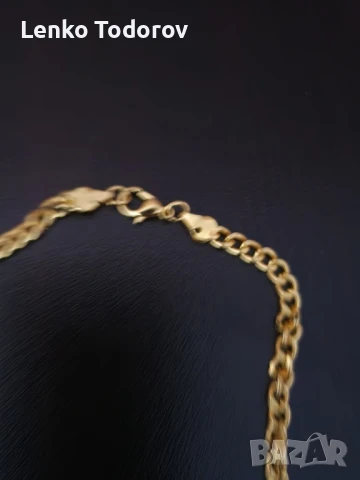 Колие от медицинска стомана с златно покритие , снимка 5 - Колиета, медальони, синджири - 51406939