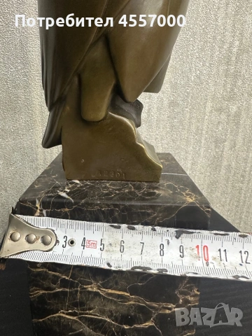 Уникална Бронзова Сова Art Deco – Оригинална Френска Скулптура, Cezaro, снимка 5 - Антикварни и старинни предмети - 53089080