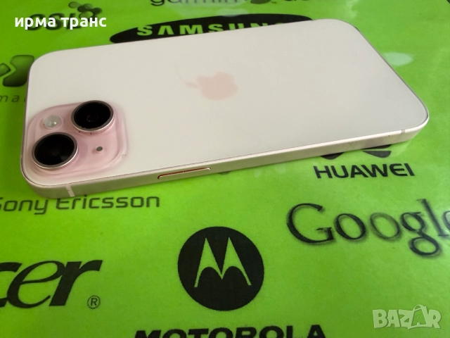 iPhone 15 Barbie 128gb фабрично отключен.Гаранция, снимка 8 - Apple iPhone - 52451971
