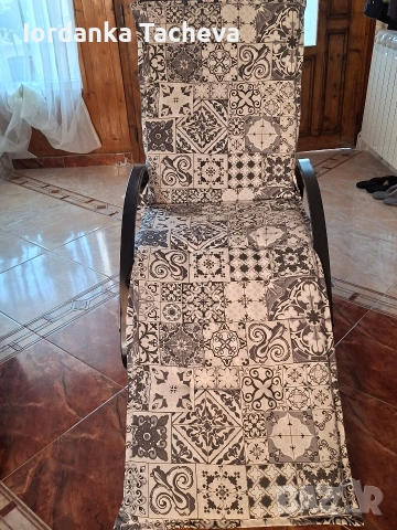 Люлеещ се стол шезлонг, снимка 4 - Столове - 54294403