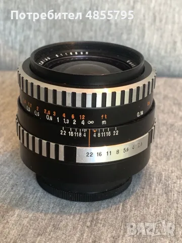 Обектив Carl Zeiss Jena Flektogon 2.8/35, снимка 2 - Обективи и филтри - 56246604