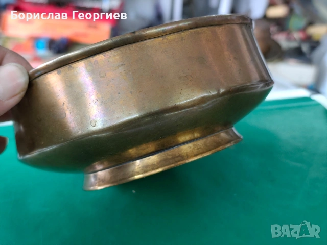 Стара руска месингова купа баташев тула, снимка 2 - Антикварни и старинни предмети - 53970570