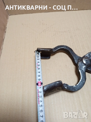 Стари Големи Ръчно Ковани Ковашки Клещи., снимка 16 - Антикварни и старинни предмети - 51645725