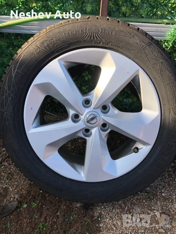 4бр. алуминиеви джанти с гуми от Nissan Qashqai 17 цола., снимка 2 - Гуми и джанти - 52819848
