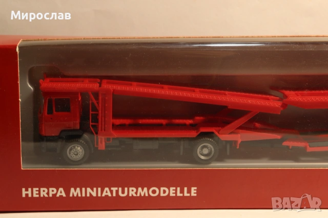 HERPA H0 1/87 MAN АВТОВОЗ KАМИОН МОДЕЛ КОЛИЧКА TIR, снимка 2 - Колекции - 53307314