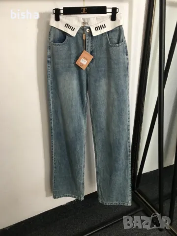 Дънки Miu Miu , снимка 2 - Дънки - 49821350