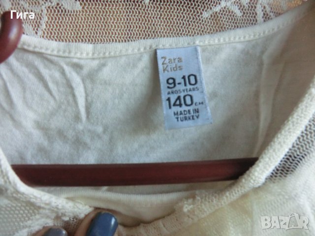 дантелна рокличка на Зара, снимка 3 - Детски рокли и поли - 37443173