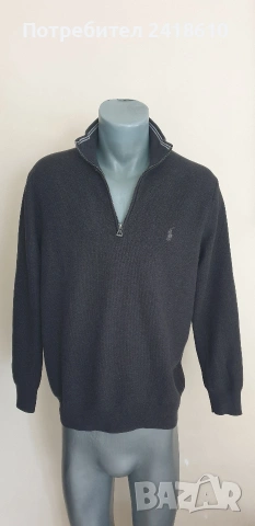 POLO Ralph Lauren Half Zip 3/4  Pima Cotton Knit Mens Size M НОВО! ОРИГИНАЛ! Мъжко Горнище !, снимка 4 - Пуловери - 53897136