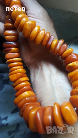 Кехлибар. Кехлибарен гердан., снимка 6 - Антикварни и старинни предмети - 51148015