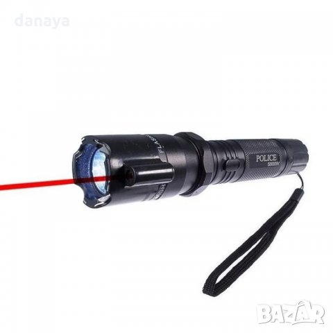 1891 Led Фенер с електрошок и лазер Police 900000KV, снимка 8 - Къмпинг осветление - 31781717