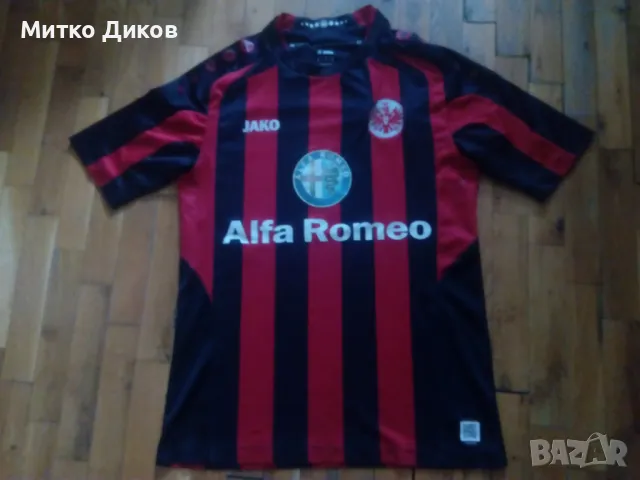 Айнтрахт Франфурт маркова футболна тениска Джако спонсор Алфа Ромео размер С