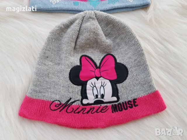 Детски шапки Елза и Мини Маус 3-6 години, снимка 2 - Шапки, шалове и ръкавици - 31980020