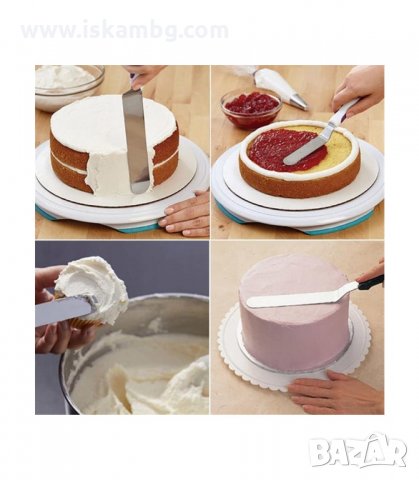 СЛАДКАРСКИ ИНСТРУМЕНТИ ЗА ДЕКОРАЦИЯ И ЗАГЛАЖДАНЕ НА ТОРТА - код 2766, снимка 4 - Прибори за хранене, готвене и сервиране - 33919174