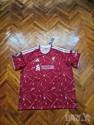 Страхотна мъжка футболна тениска ADIDAS LIVERPOOL 26/ 27 , нова с етикет, размер 2XL, снимка 3 - Тениски - 55984705
