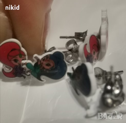 Искрица и сияйница Shimmer Shine детски обици обеци обички, снимка 2 - Други - 31521042