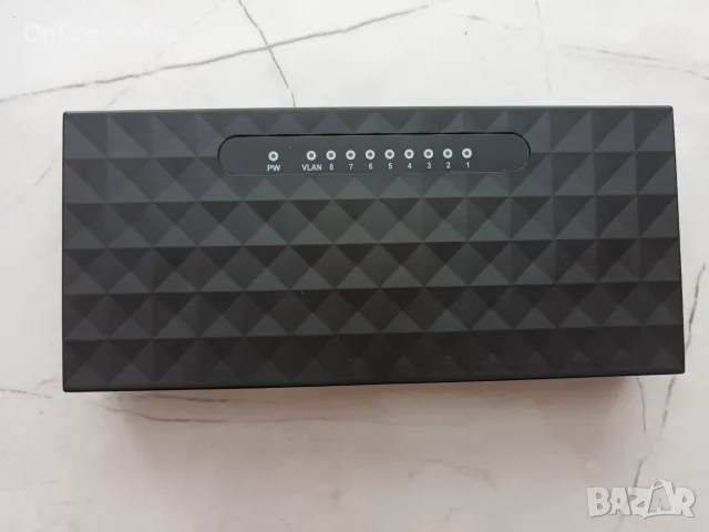 Суич 8-порта, Switch 8 port, осемпортов суич, 1GB, 1000MB + адаптор, снимка 3 - Суичове - 56150561