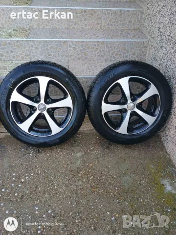 джанти 5x112 195/60 r15 BORBET+ЗИМНИ ГУМИ, снимка 4 - Гуми и джанти - 50320749
