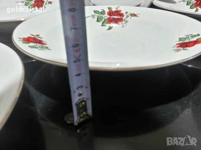 Стар български порцелан чинии дълбоки , снимка 4 - Антикварни и старинни предмети - 53238308