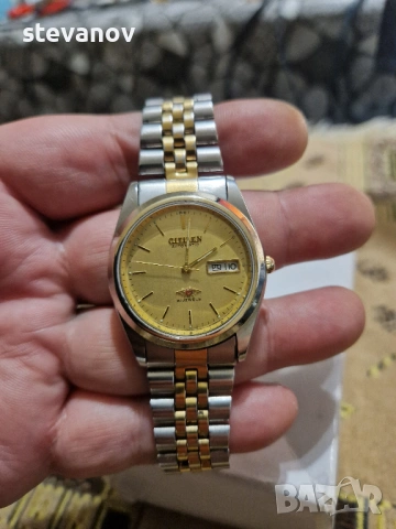 Цитизен citizen автомат позлатен и метал