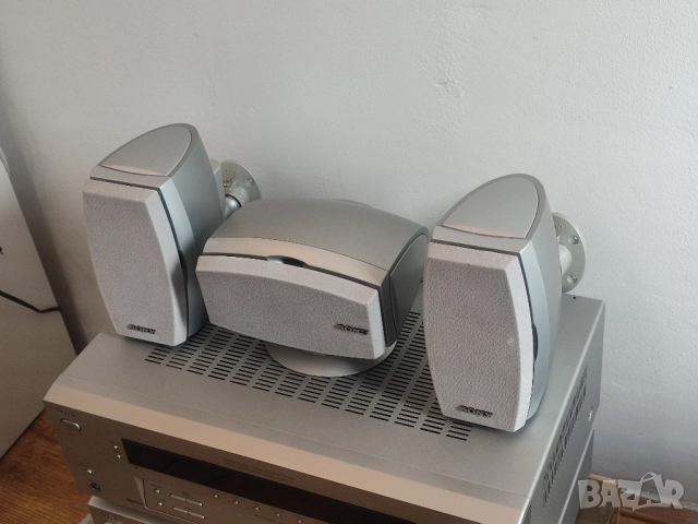 SONY - мощни, малки съраунд тонколони за домашно кино със стойки за стена., снимка 5 - Тонколони - 52828387